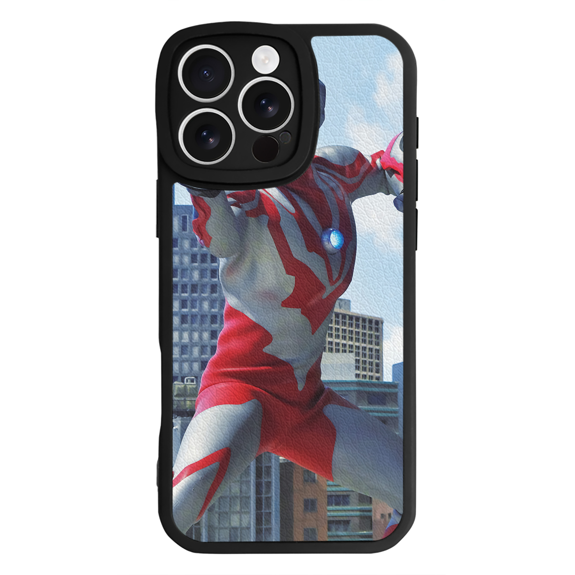 （画像用） ウルトラマン Ultraman 【iPhone 16シリーズ対応】シリコンスマホケース（レザー調） 材質：シリコン